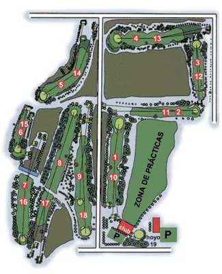 Course Map Real Aeroclub Zaragoza Golf