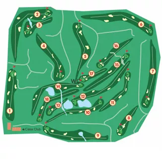 Course Map Golf Campano