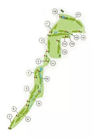 Course Map Doña Julia Golf course