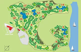 Course Map Salinas de Antigua Golf Course