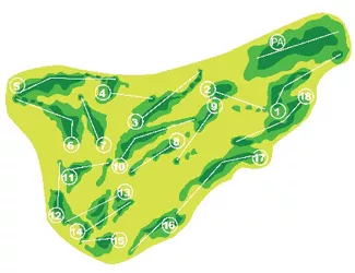 Course Map Villaitana Golf Course Poniente