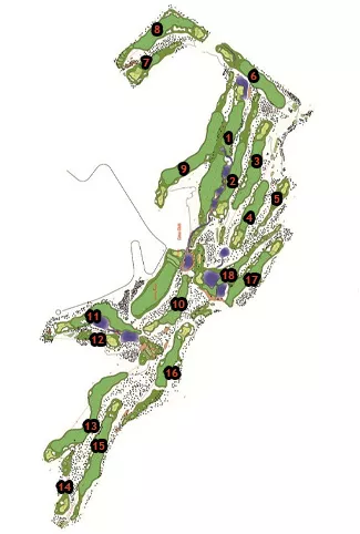 Course Map La Galiana Golf Course