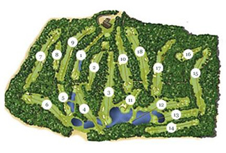 Course Map PGA Catalunya -  Stadium Course