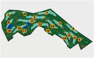 Course Map Olivar de la Hinojosa Golf Course