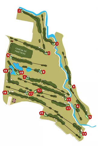 Course Map Augas Santas Golf Course