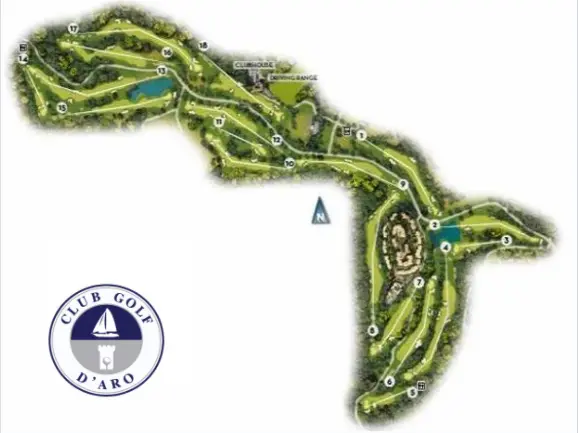Course Map Golf d Aro
